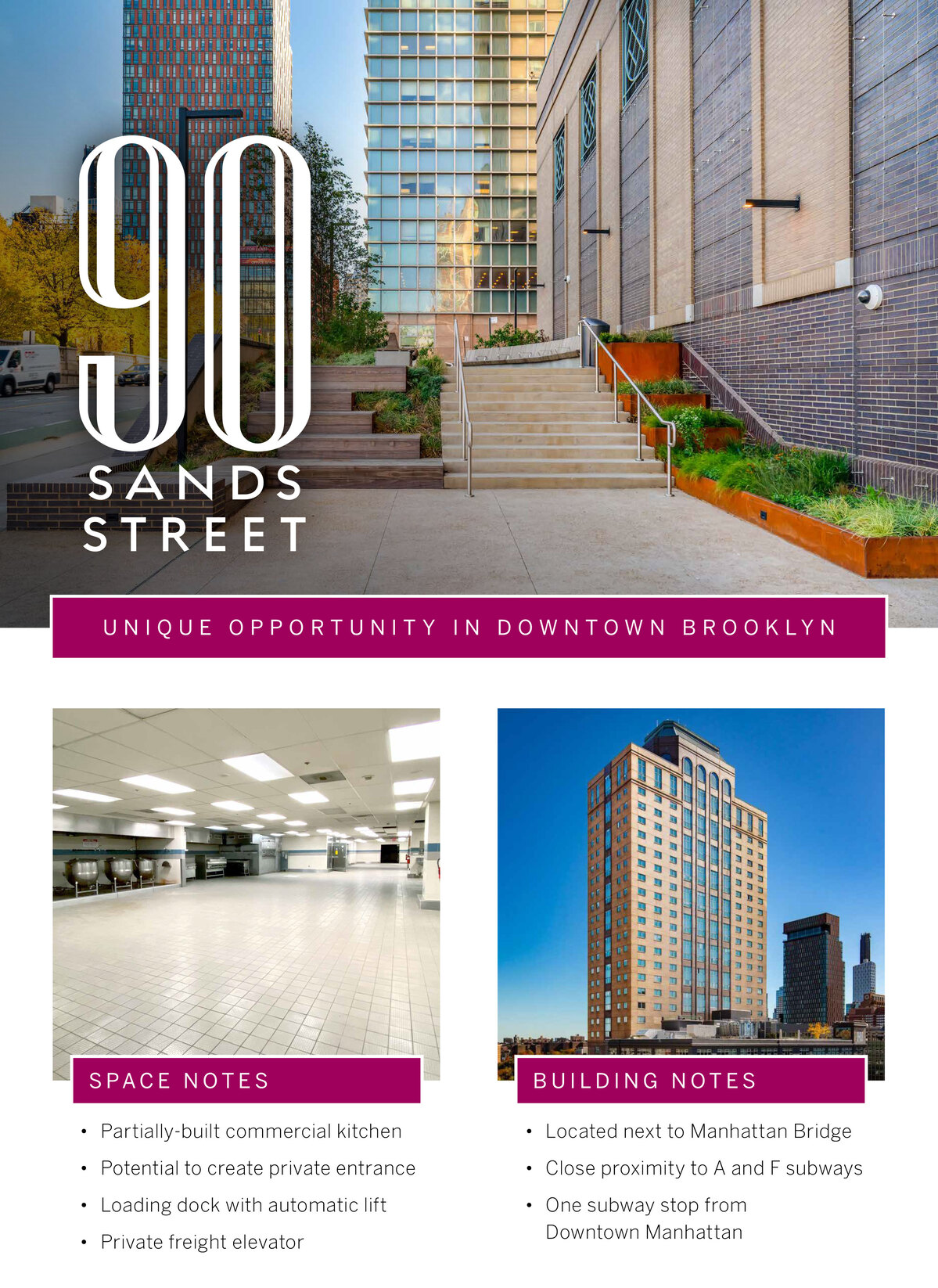 90 Sands Street, Second floor and sub cellar